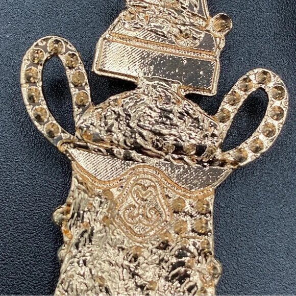 Festive Llama Reindeer Rhinestone Beaded Christmas Earrings - Pierced - Picture 7 of 7